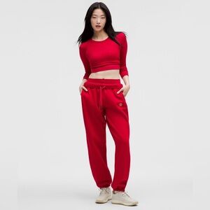 Lululemon Lunar New Year Swiftly Tech Long Sleeve Waist Length size 12 dark red